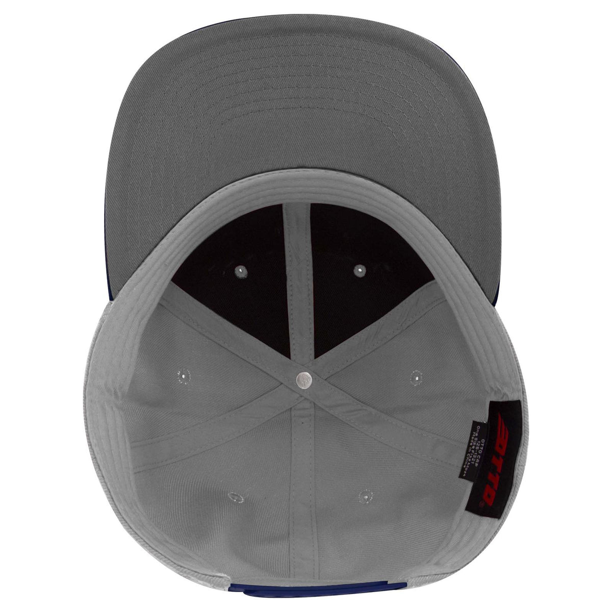Inside View of 041414 - Nvy/Gry/Gry OTTO CAP "OTTO SNAP" 6 Panel Pro Style Snapback Hat