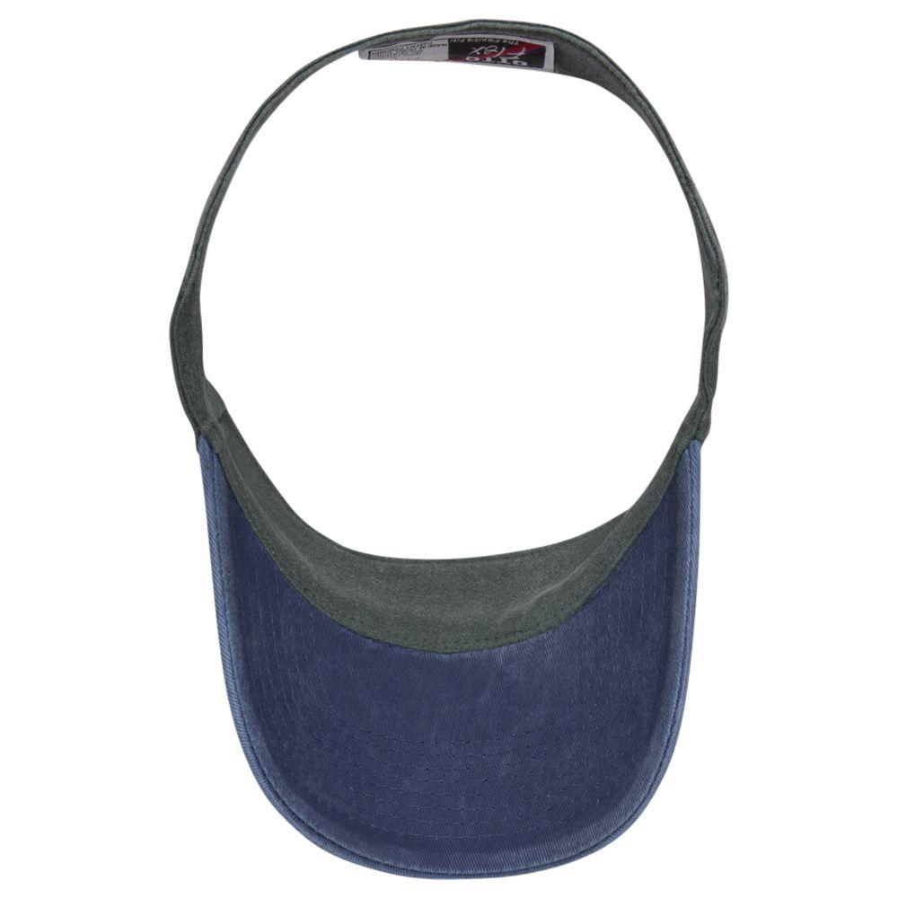 Inside View of 0417 - Nvy/Dk.Grn OTTO CAP "OTTO FLEX" Fitted Sun Visor
