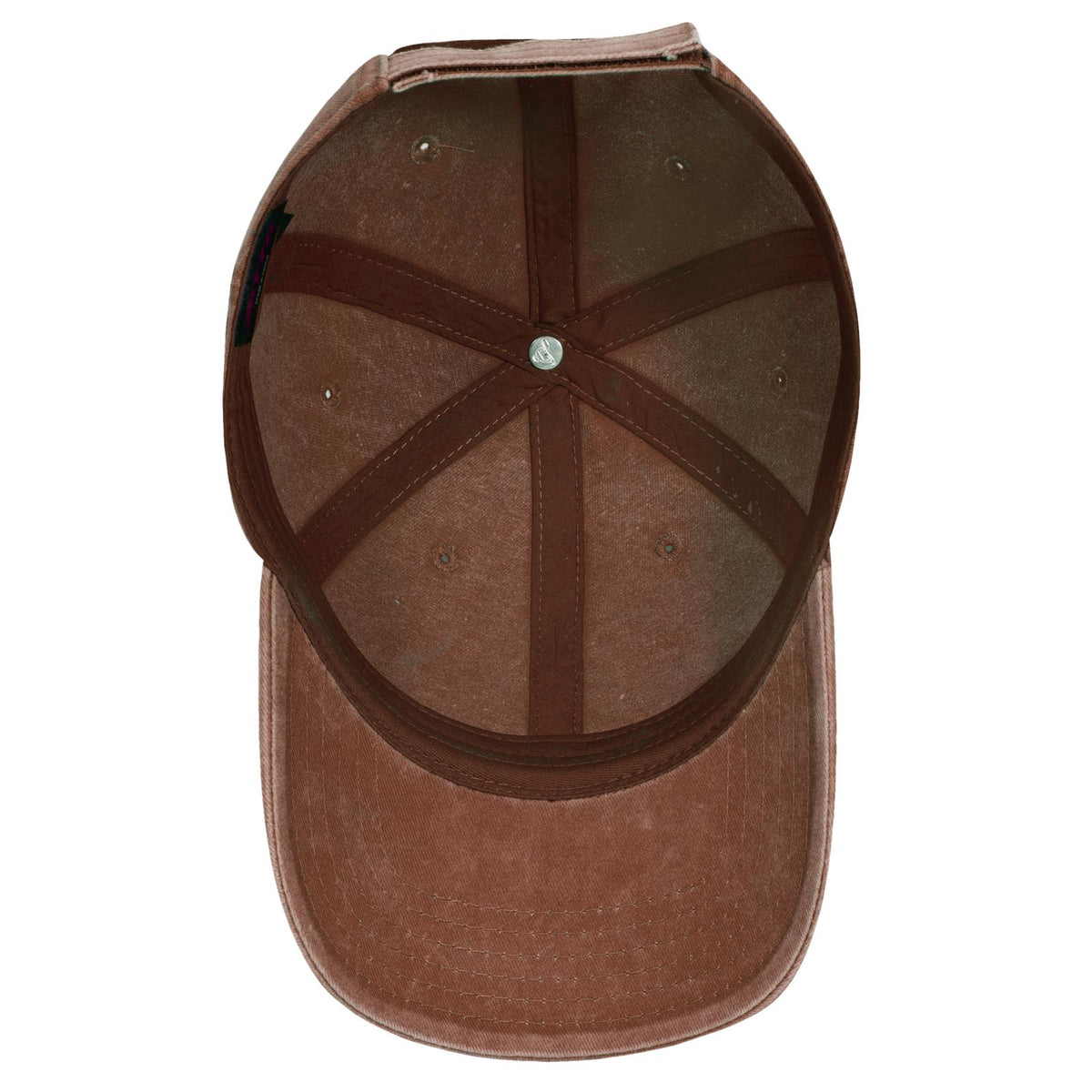 Inside View of 044 - Tx. Orange OTTO CAP 6 Panel Low Profile Dad Hat