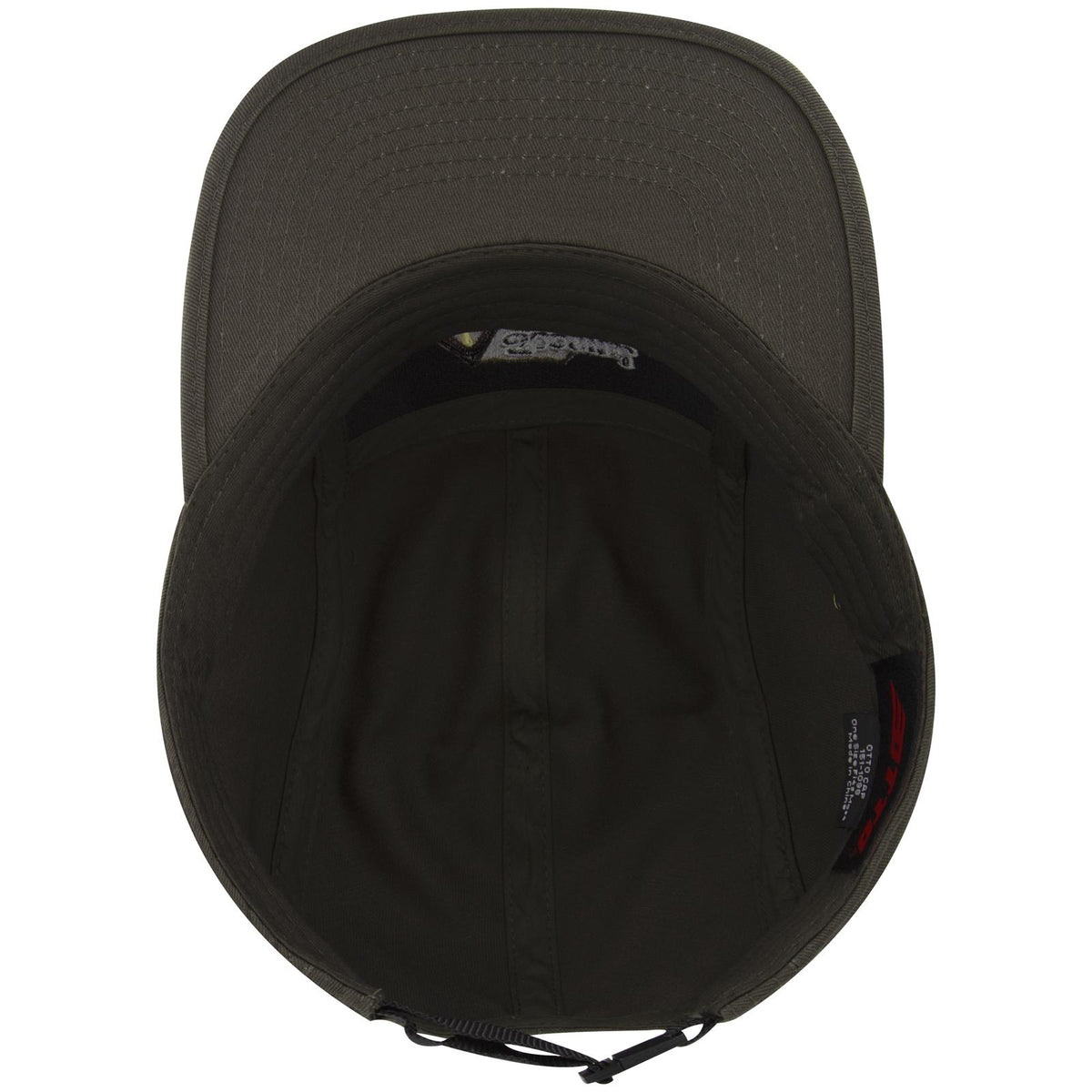 Inside View of 046 - Dk. Ol. Green OTTO CAP 5 Panel Camper Hat