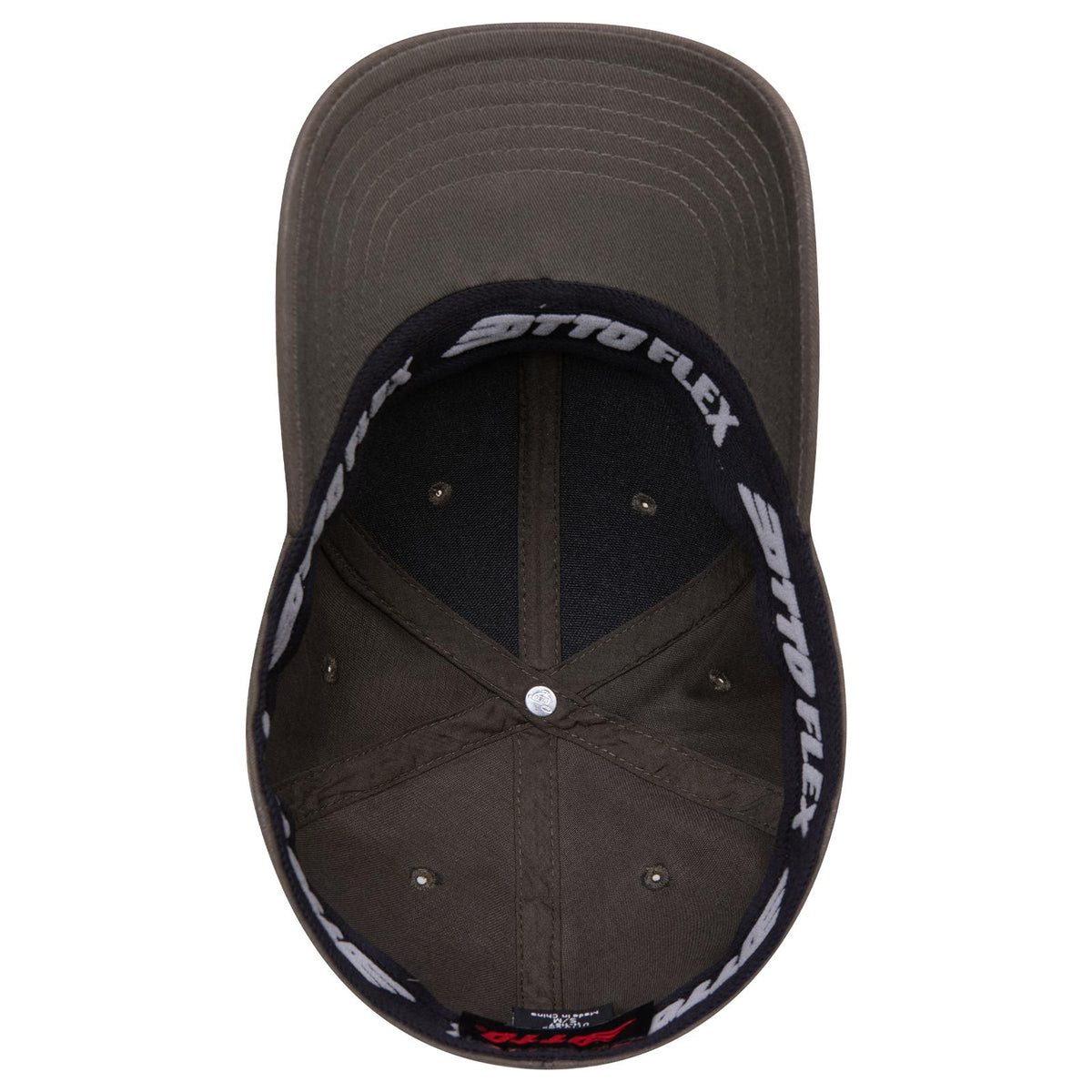 Inside View of 046 - Dk. Ol. Green OTTO CAP "OTTO FLEX" Fitted 6 Panel Low Profile Baseball Cap