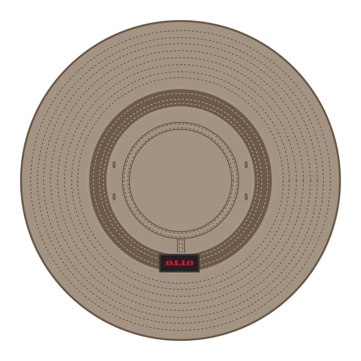 Inside View of 053 - Dk. Khaki OTTO CAP Boonie Hat