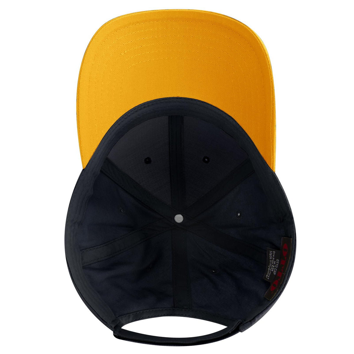 Inside View of 060404 - Gld/Nvy/Nvy OTTO CAP 6 Panel Low Profile Baseball Cap
