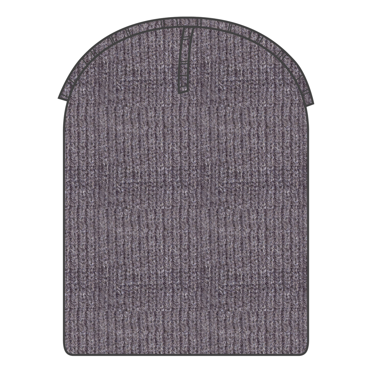 Inside View of 074 - Heath. Gray OTTO CAP 9 1/2" Premium Rib Knit Beanie