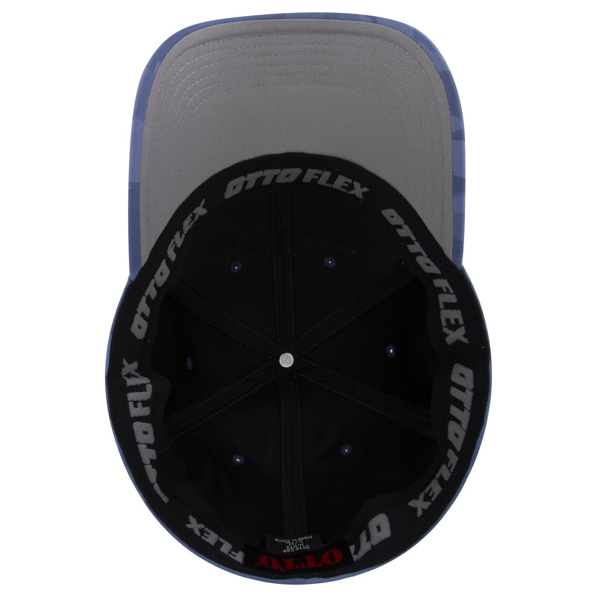 Inside View of 0830 - Cb.Blu/Sk.Blu OTTO CAP "OTTO FLEX" Fitted 6 Panel Low Profile Baseball Cap