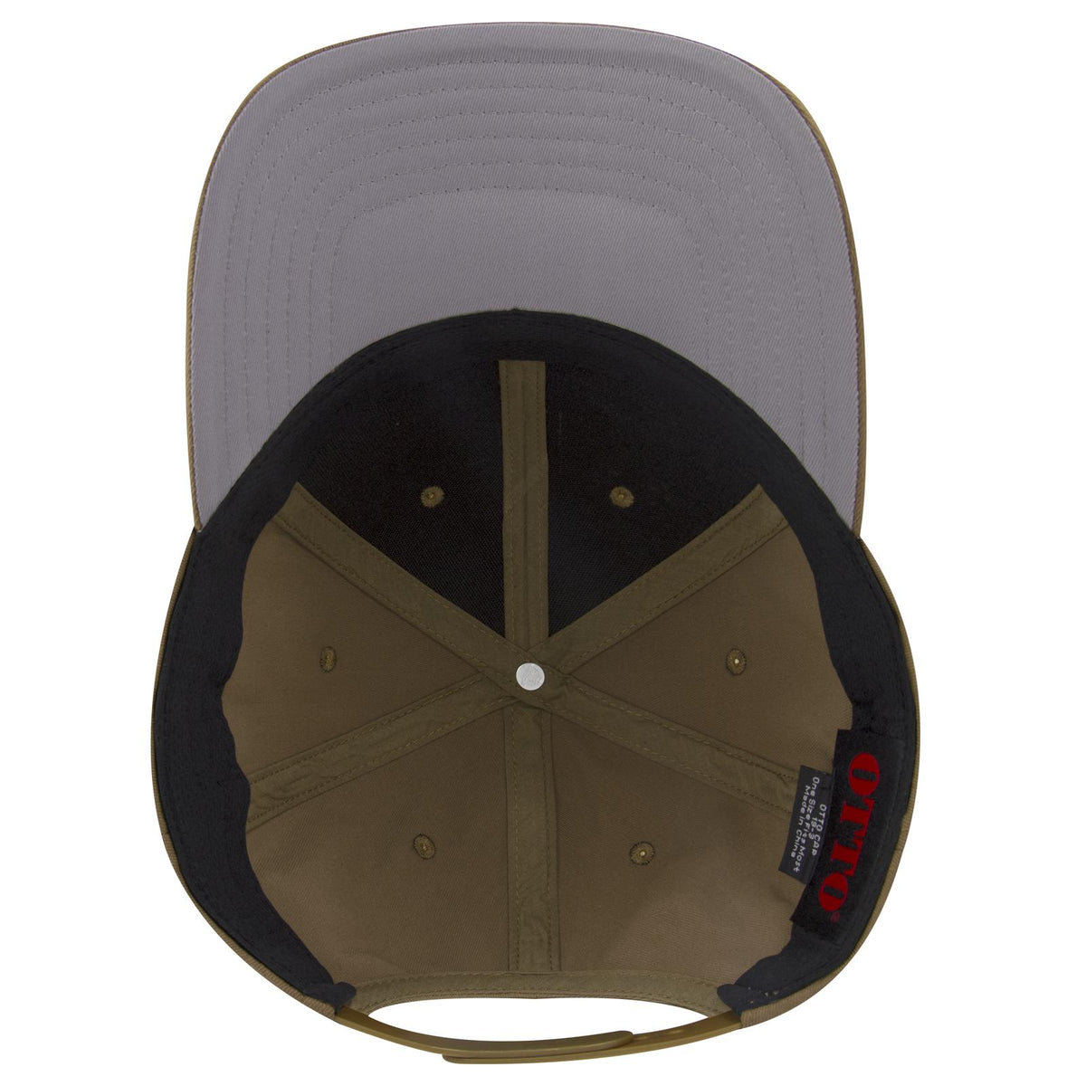 Inside View of 084 - Coyote Brown OTTO CAP 6 Panel Low Profile Baseball Cap