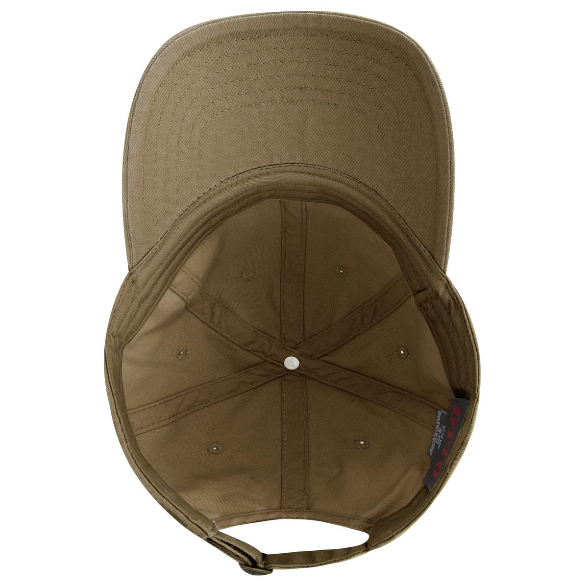 Inside View of 084 - Coyote Brown OTTO CAP 6 Panel Low Profile Dad Hat