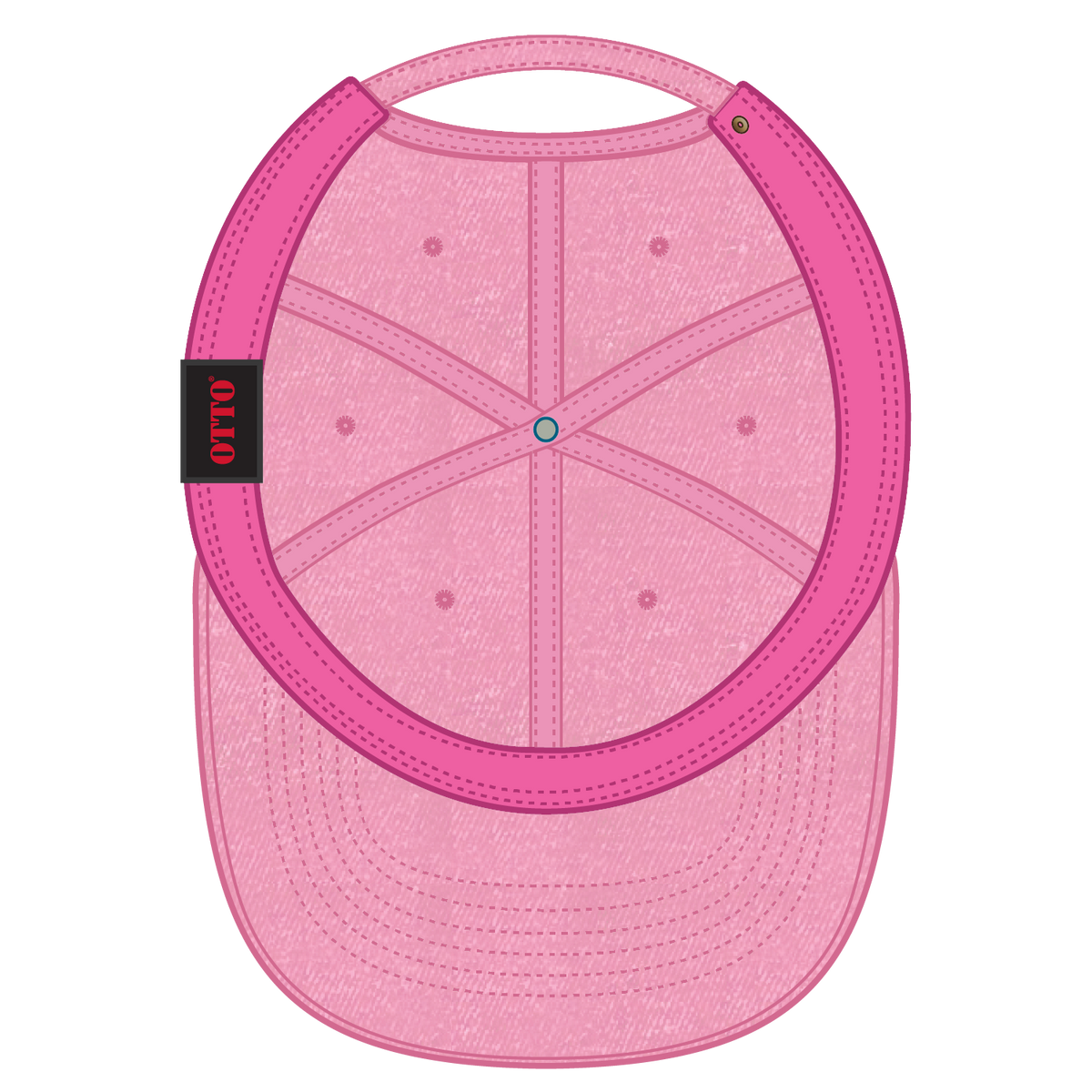 Inside View of 086 - Azalea OTTO CAP 6 Panel Low Profile Dad Hat