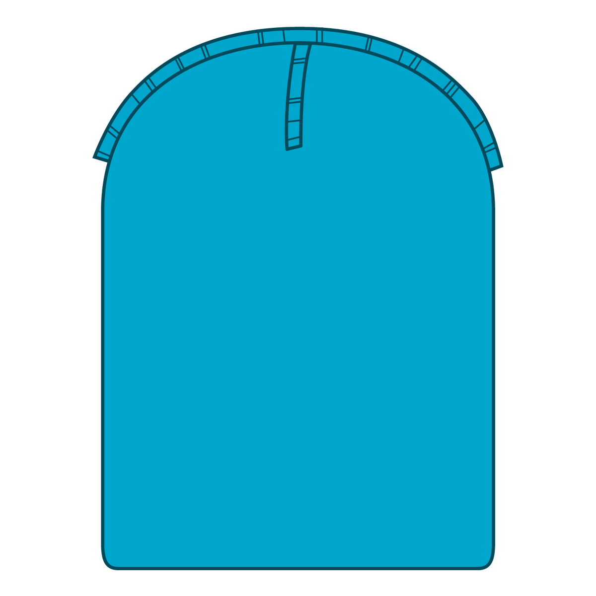 Inside View of 097 - Aqua OTTO CAP 9 1/2" Premium Rib Knit Beanie