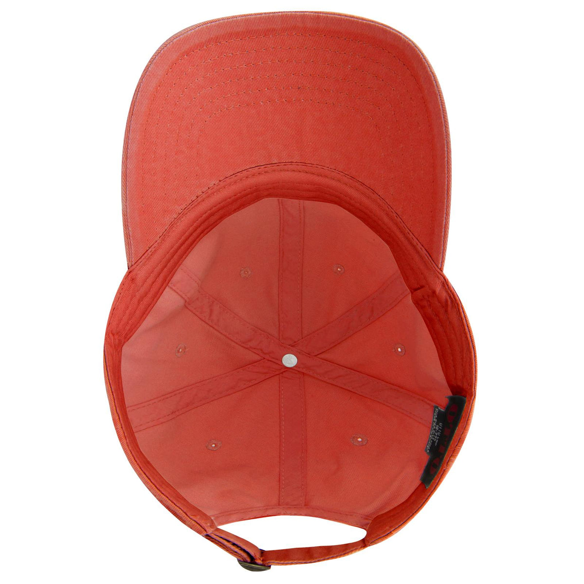 Inside View of 110 - Coral OTTO CAP 6 Panel Low Profile Dad Hat