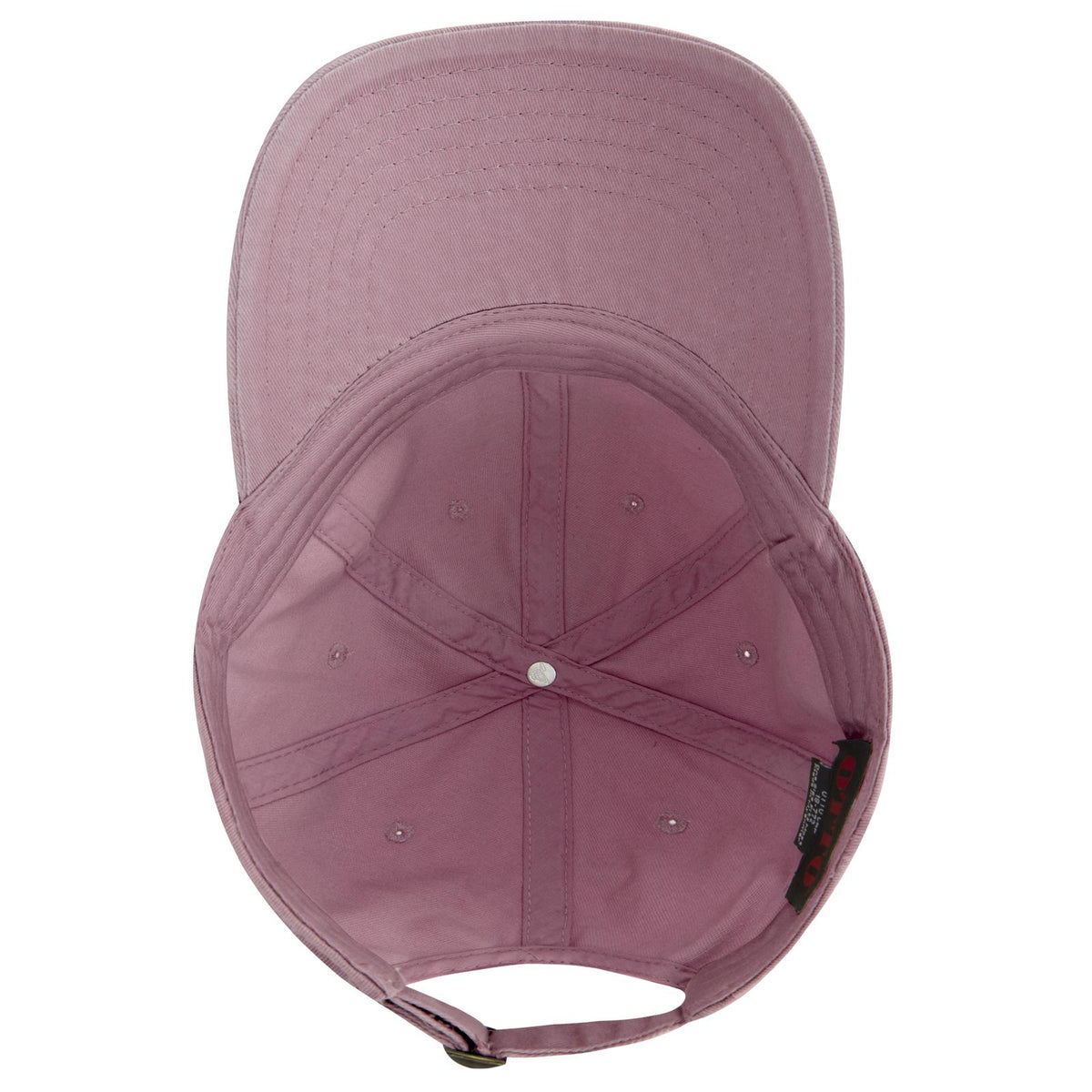 Inside View of 122 - Dusty Rose OTTO CAP 6 Panel Low Profile Dad Hat