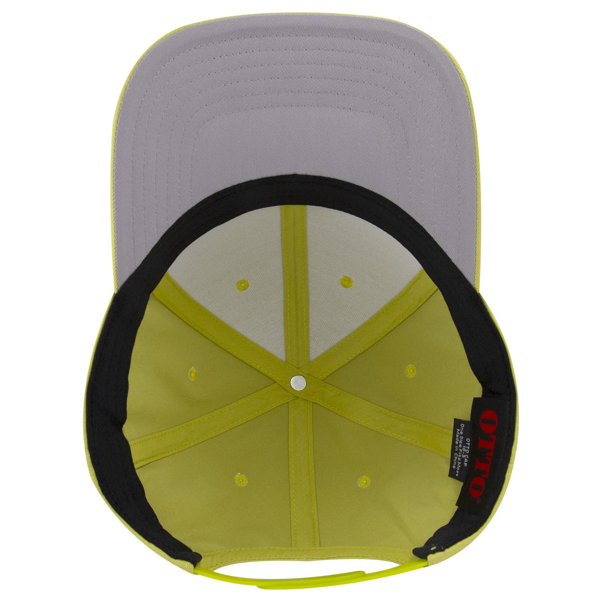 Inside View of 123 - Mstrd. Grn OTTO CAP 6 Panel Low Profile Baseball Cap