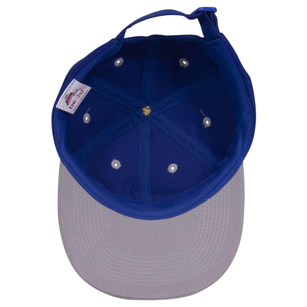 Inside View of 1401 - Gry/Ryl OTTO CAP 6 Panel Low Profile Baseball Cap