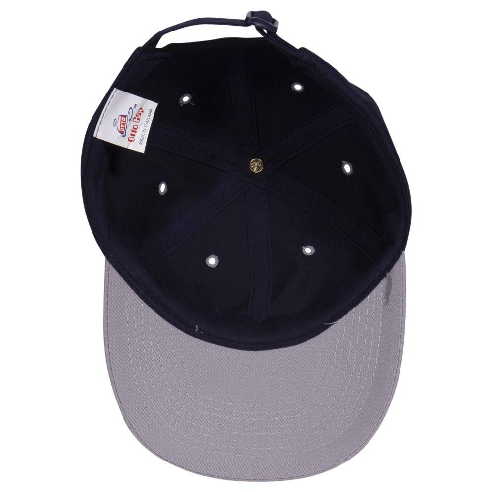 Inside View of 1404 - Gry/Nvy OTTO CAP 6 Panel Low Profile Baseball Cap