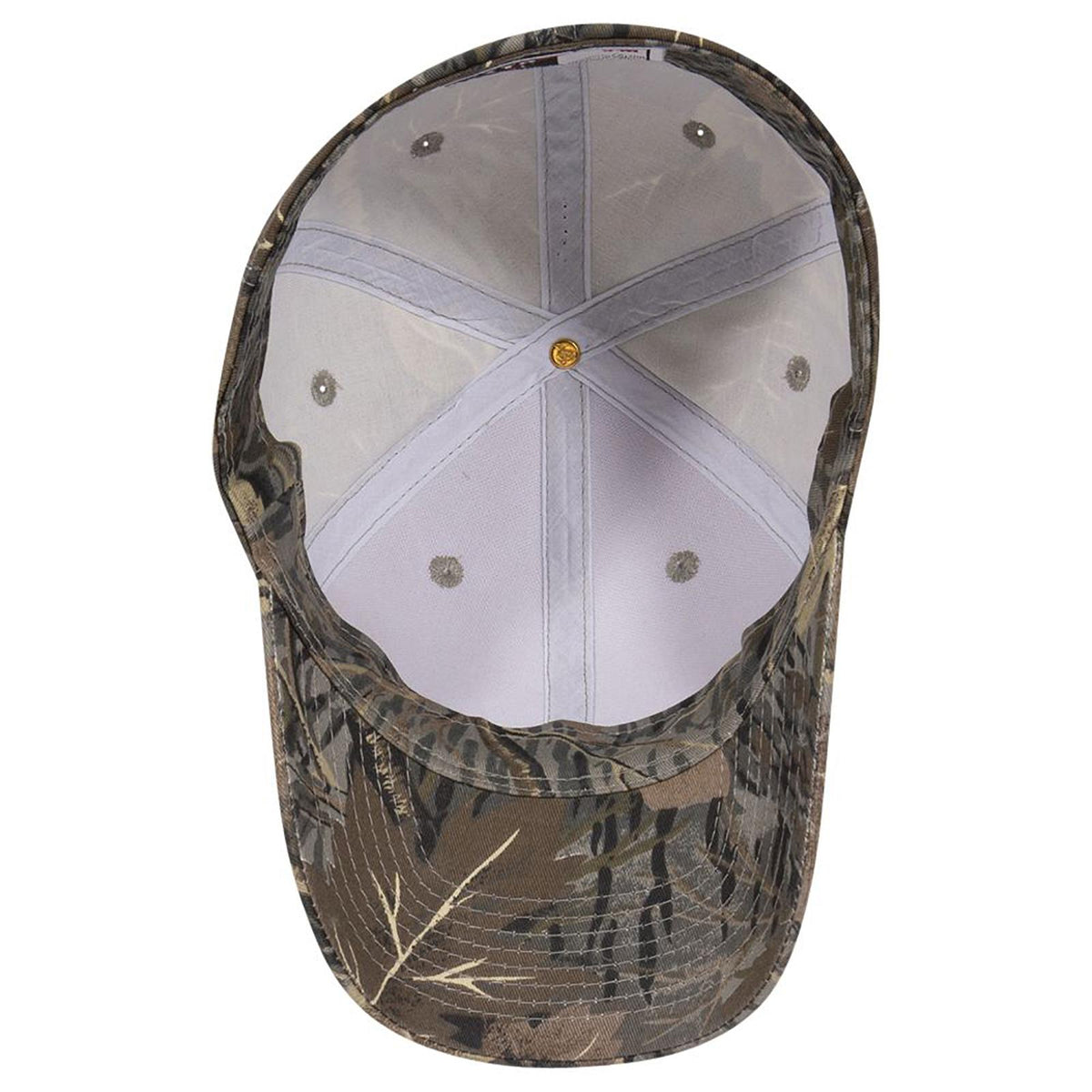 Inside View of 140732 - Gry/Brn/Kha OTTO CAP "OTTO FLEX" Fitted Camouflage 6 Panel Low Profile Baseball Cap