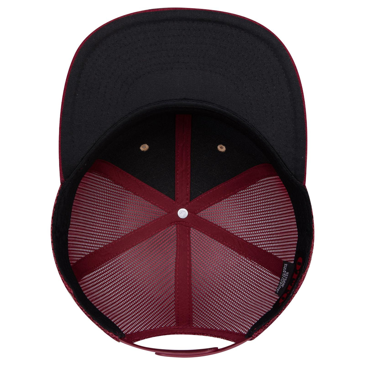 Inside View of 1911219 - Bg Mrn/Crk/Bg Mrn OTTO CAP "OTTO SNAP" 6 Panel Pro Style Mesh Back Trucker Snapback Hat