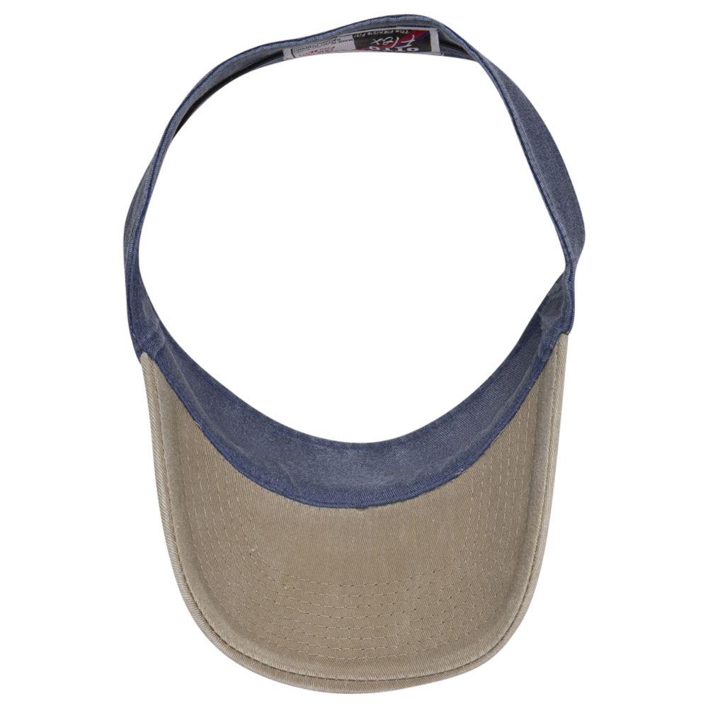 Inside View of 3204 - Kha/Nvy OTTO CAP "OTTO FLEX" Fitted Sun Visor