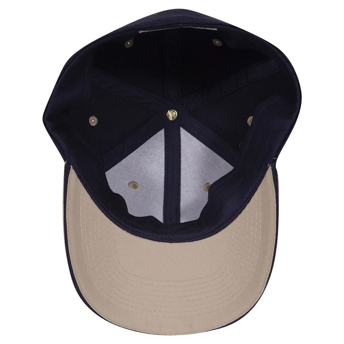 Inside View of 320404 - Kha/Nvy/Nvy OTTO CAP "OTTO FLEX" Fitted 6 Panel Low Profile Baseball Cap