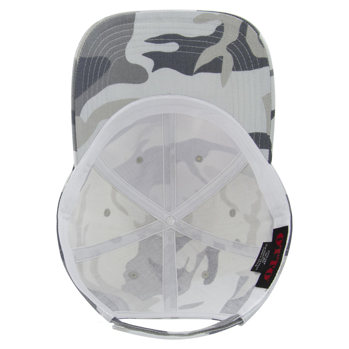 Inside View of 3514 - St Gry/Gry OTTO CAP Camouflage 6 Panel Low Profile Baseball Cap