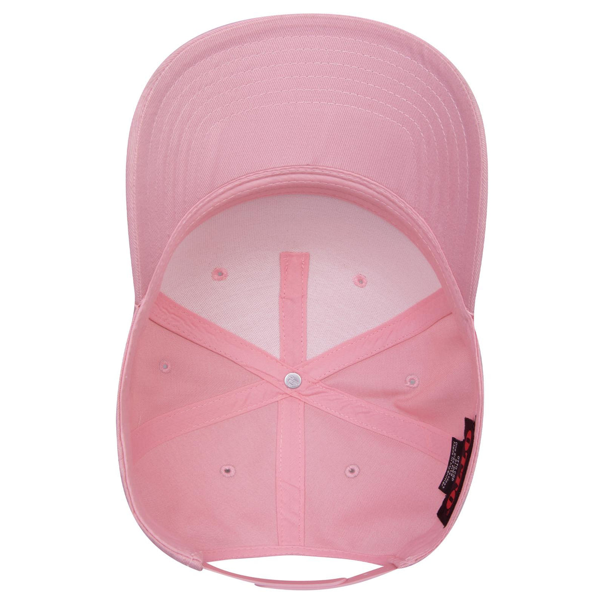 Inside View of 501650 - Pnk/Wht/Pnk OTTO CAP 5 Panel Mid Profile Baseball Cap