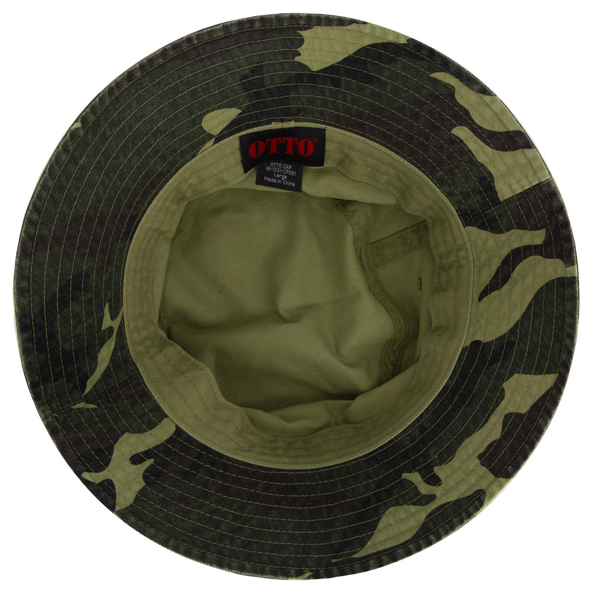 Inside View of CP001 - Camo 001 OTTO CAP Bucket Hat