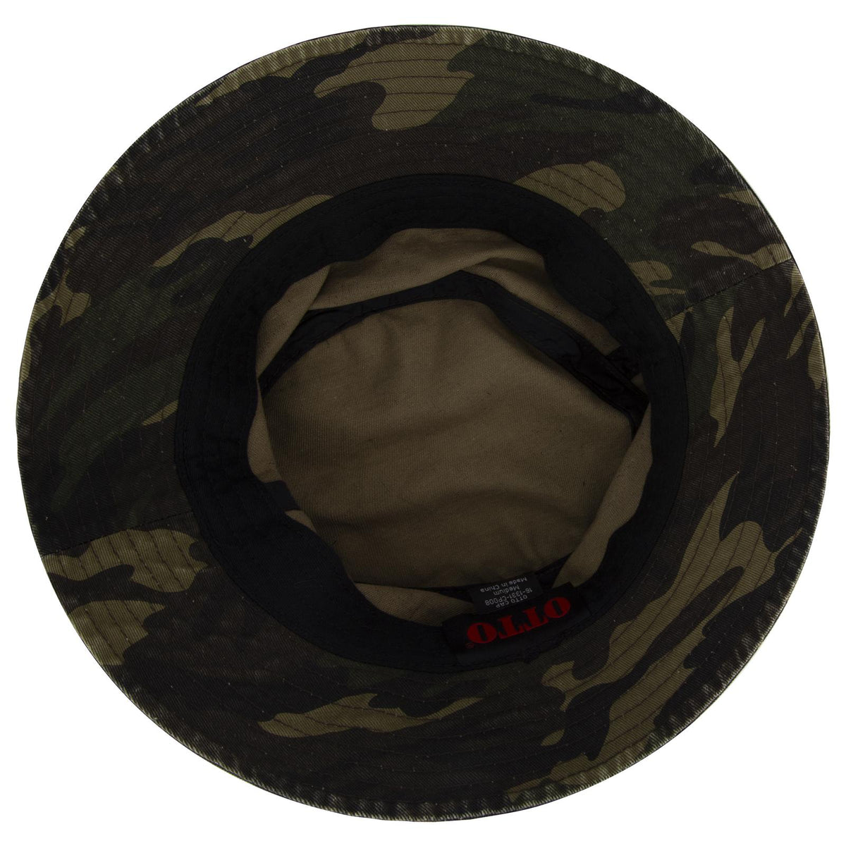 Inside View of CP008 - Camo 008 OTTO CAP Bucket Hat