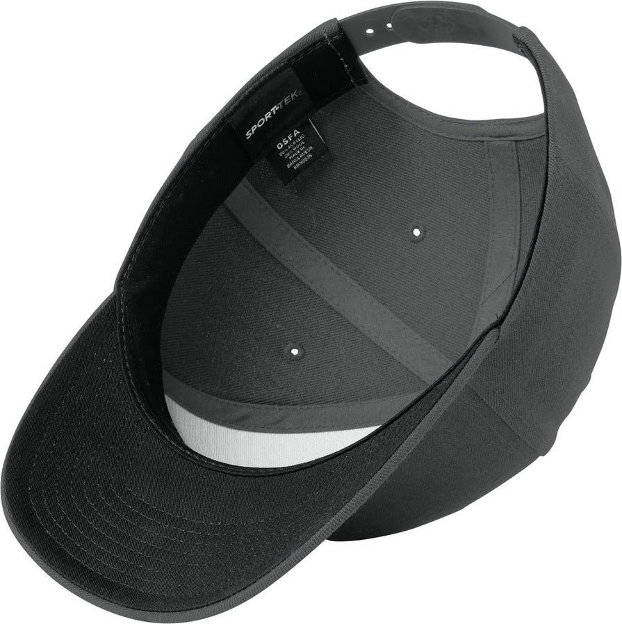 Inside View of Graphite Sport-Tek YP Classics Curve Bill Snapback Cap. STC43