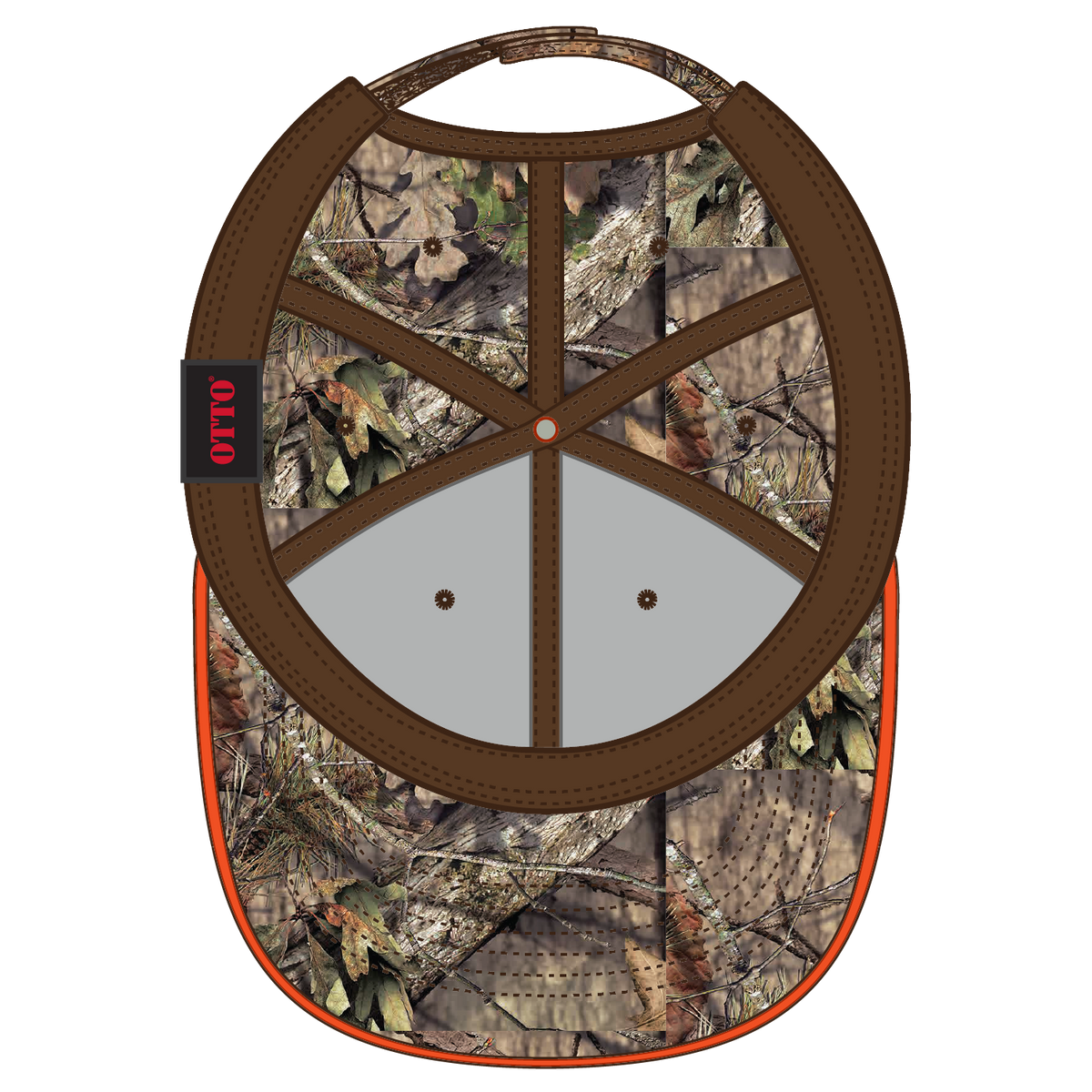 Inside View of MO2 - Break Up Country OTTO CAP Mossy Oak Camouflage Sandwich Visor 6 Panel Low Profile Baseball Cap