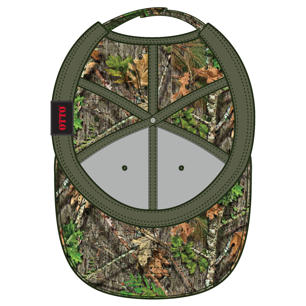 Inside View of MO3 - Obsession OTTO CAP Mossy Oak Camouflage 6 Panel Low Profile Baseball Cap