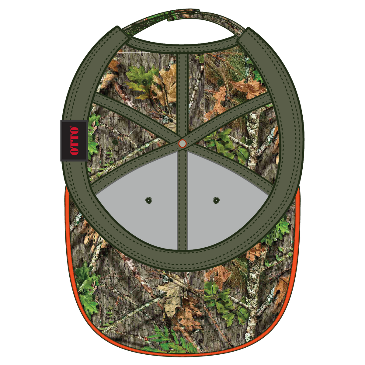 Inside View of MO3 - Obsession OTTO CAP Mossy Oak Camouflage Sandwich Visor 6 Panel Low Profile Baseball Cap