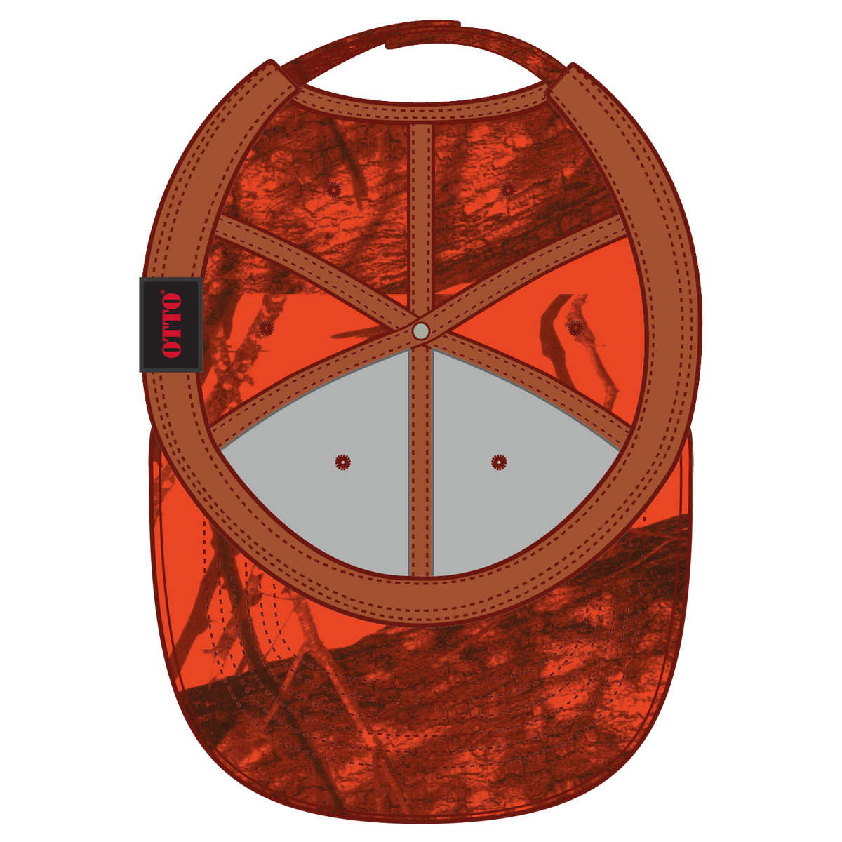 Inside View of MO6 - Blaze OTTO CAP Mossy Oak Camouflage 6 Panel Low Profile Baseball Cap