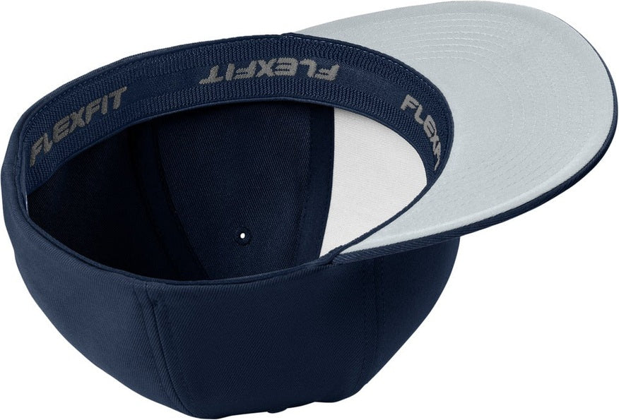 Inside View of TrueNavy Sport-Tek Flexfit Flat Bill Cap STC56