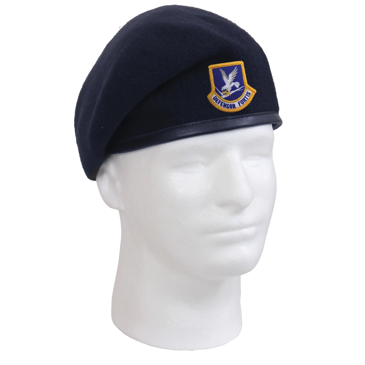 Inspection Ready Beret with Usaf Flash - Midnight Navy Blue
