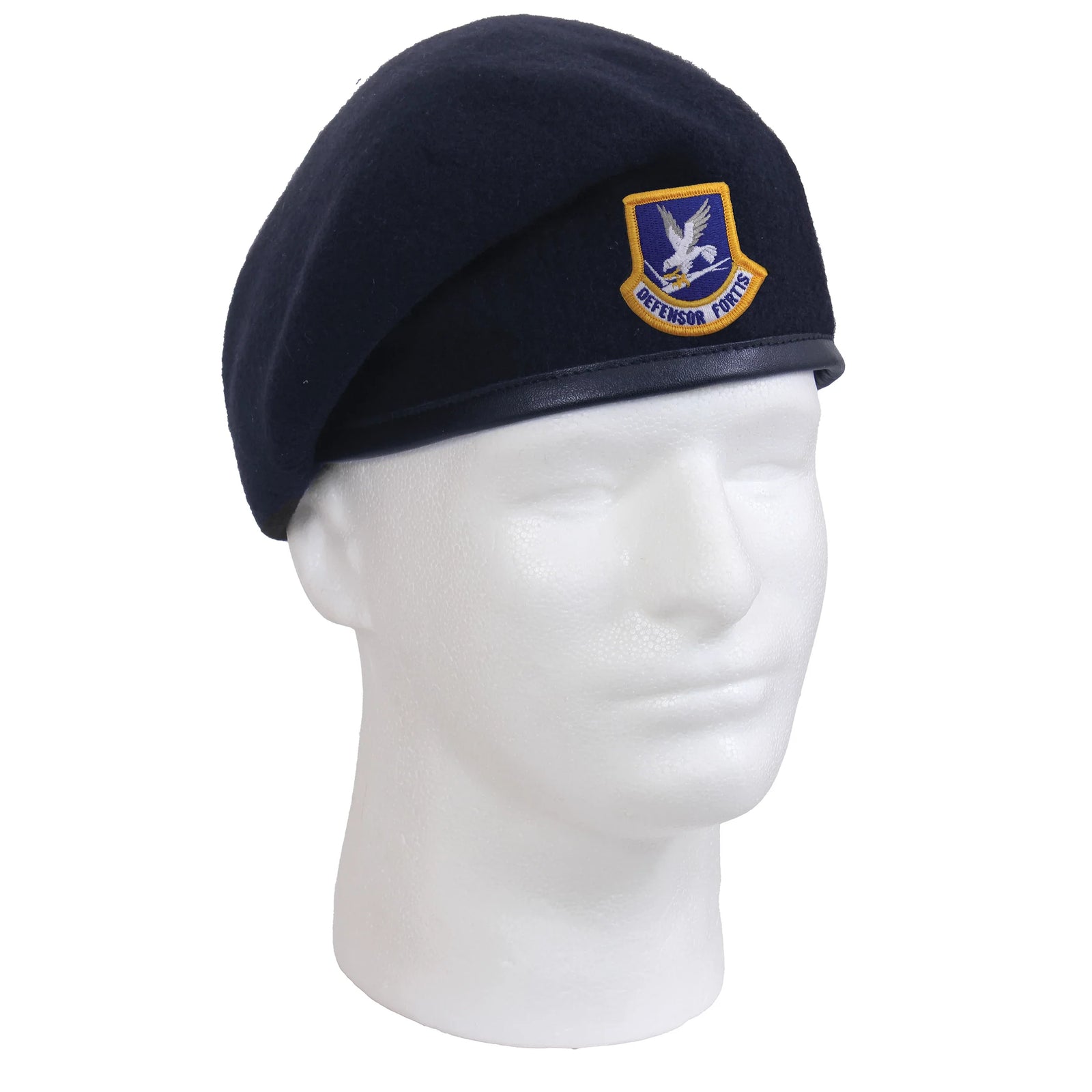 Inspection Ready Beret with Usaf Flash - Midnight Navy Blue