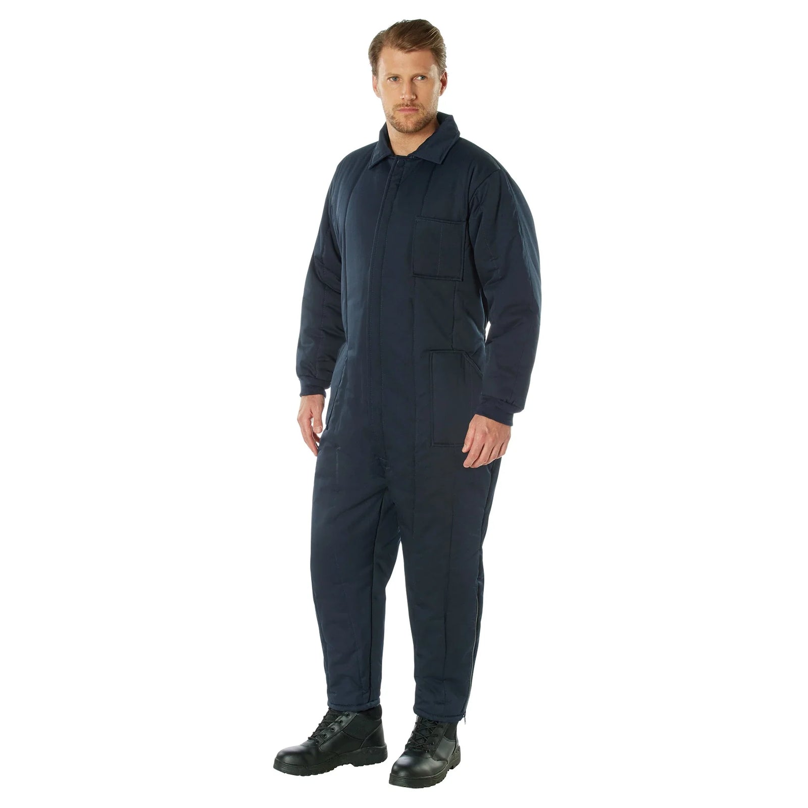 Insulated Coveralls - Navy Blue / s