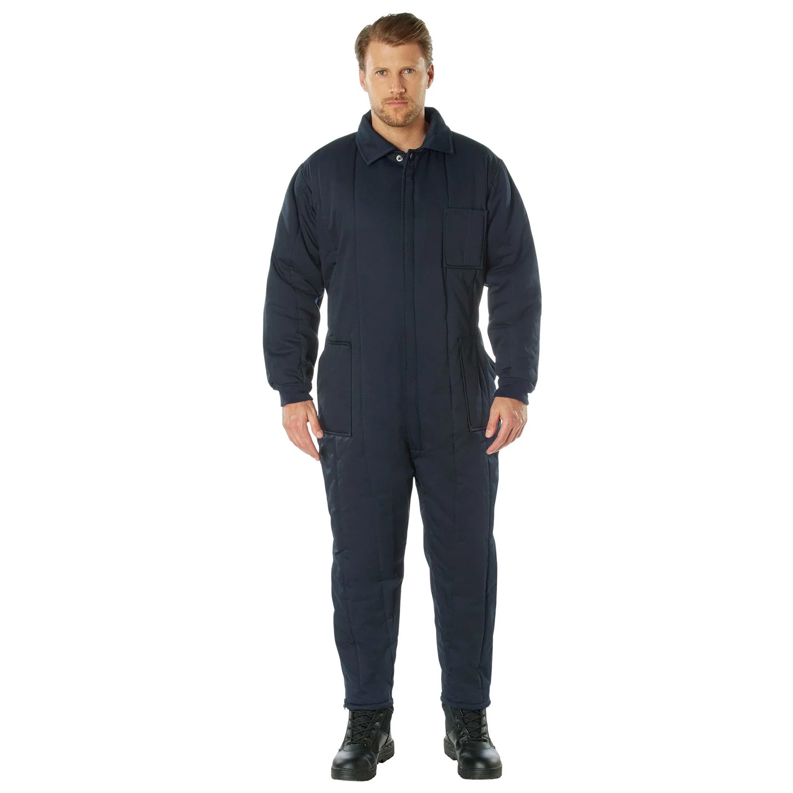 Insulated Coveralls - Navy Blue / s