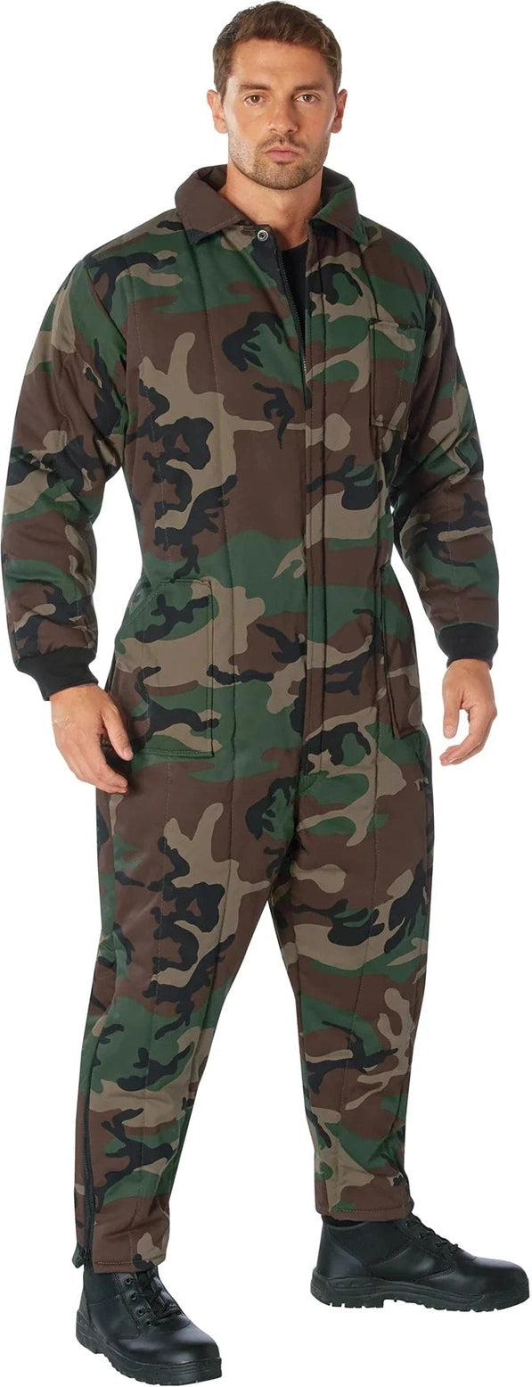 Insulated Coveralls - Woodland Camo / s