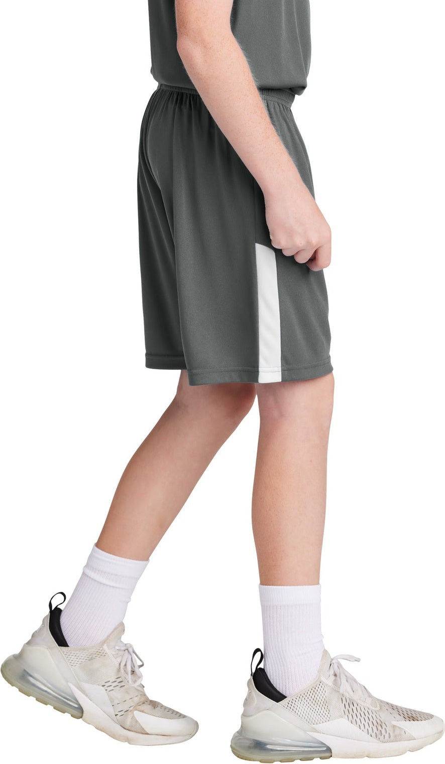 IrGy/White Sport-Tek Youth Competitor United 5" Short YST103