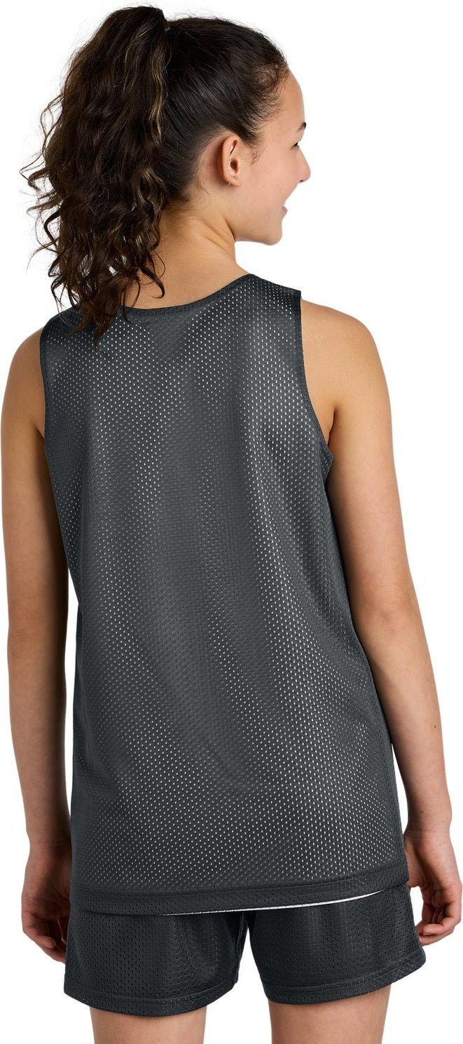 IrGy/White Sport-Tek Youth PosiCharge Reversible Mesh Tank YST5000