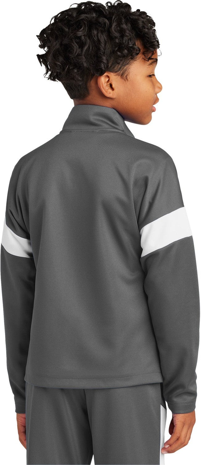 IrGy/White Sport-Tek Youth Travel Full-Zip Jacket YST800
