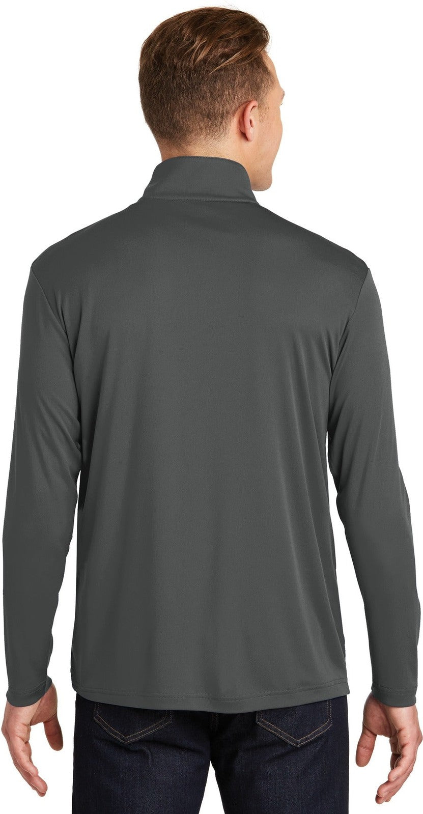 Iron Grey Sport-Tek PosiCharge Competitor 1/4-Zip Pullover. ST357