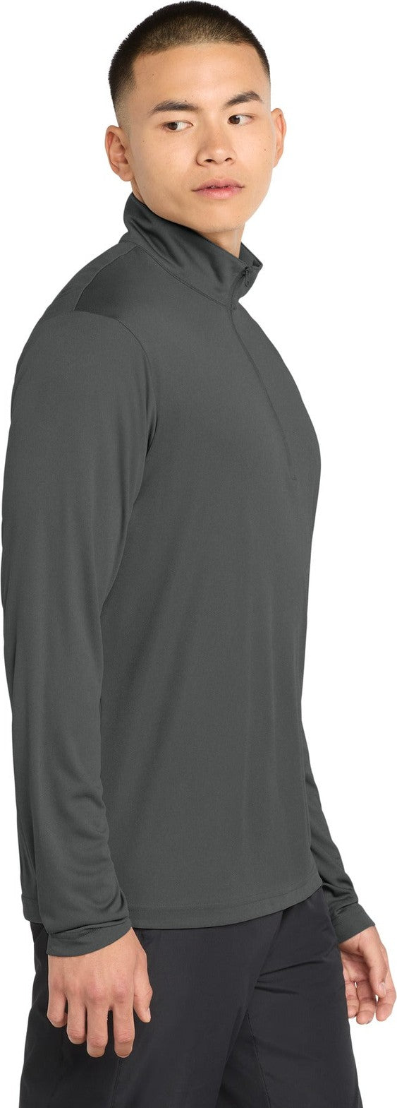 Iron Grey Sport-Tek PosiCharge Competitor 1/4-Zip Pullover. ST357