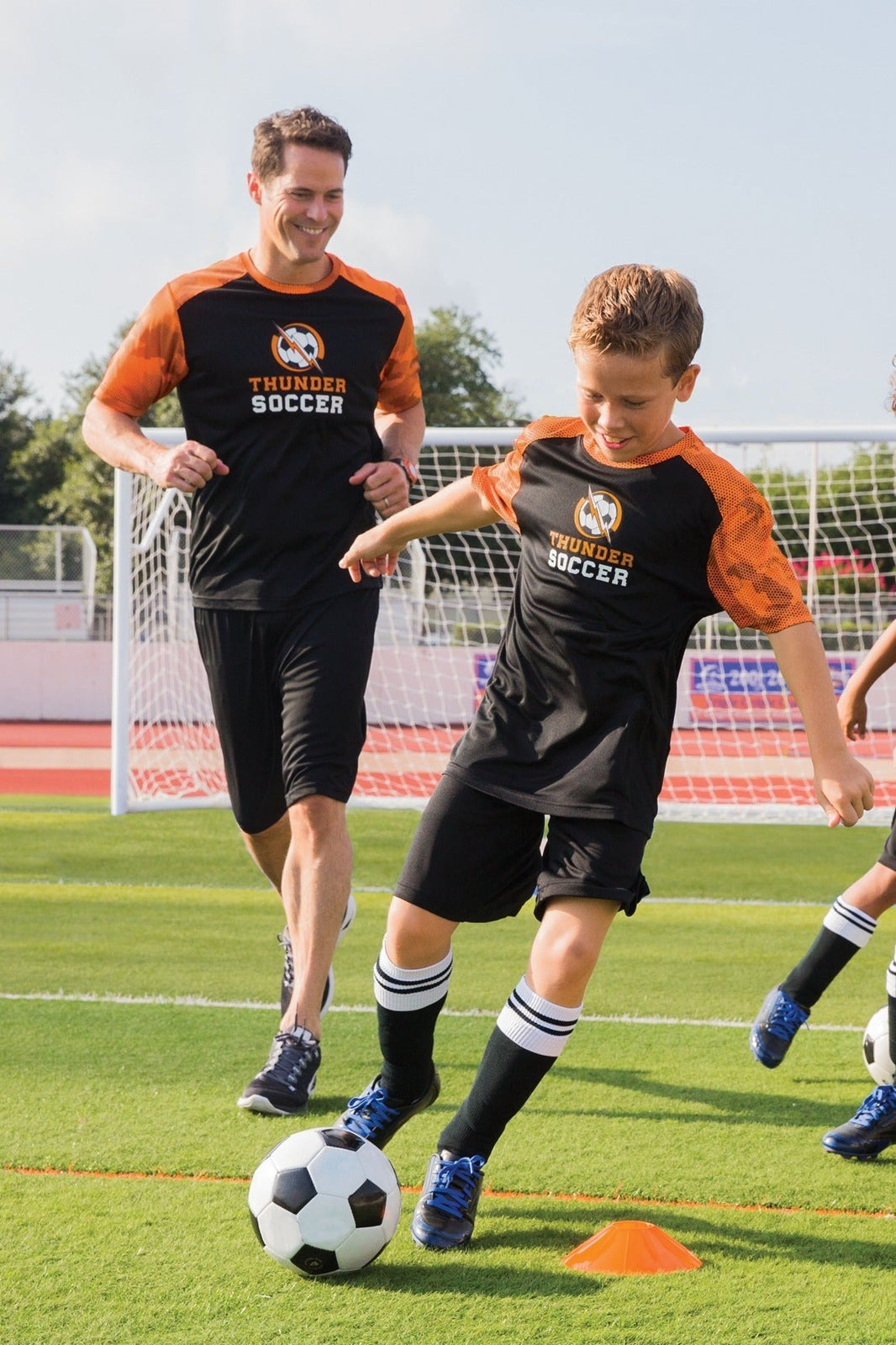 Iron Gry/White Sport-Tek CamoHex Colorblock Tee. ST371