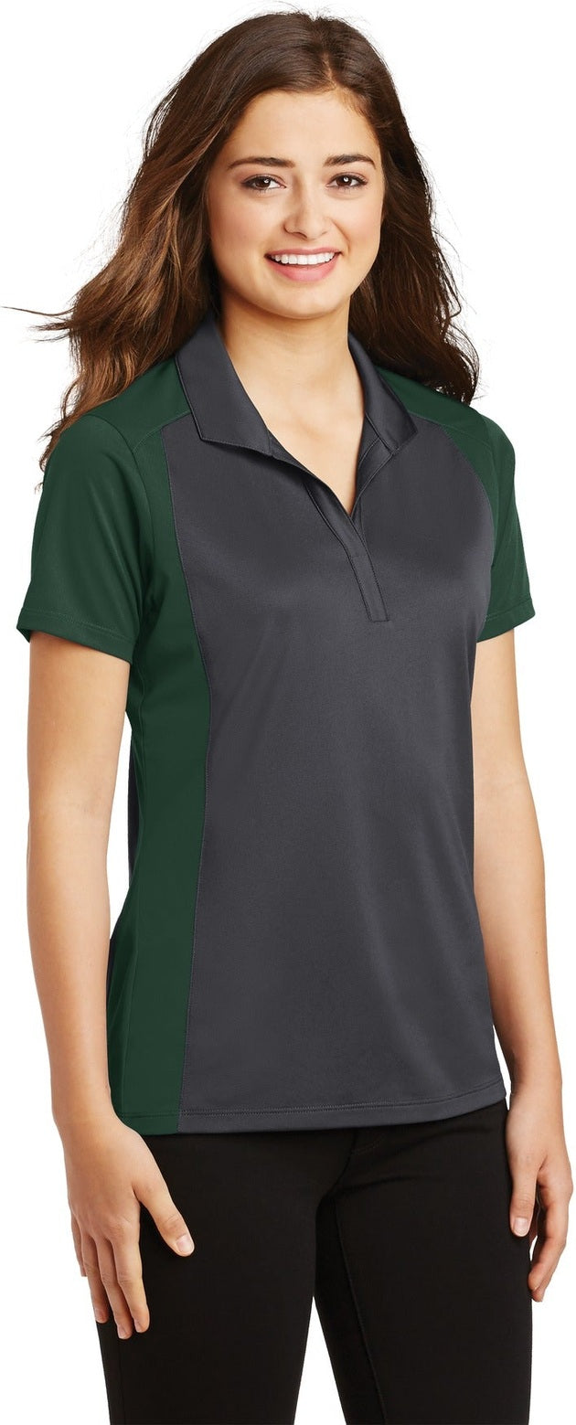 Iron Gy/For Gn Sport-Tek Women's Colorblock Micropique Sport-Wick Polo. LST652