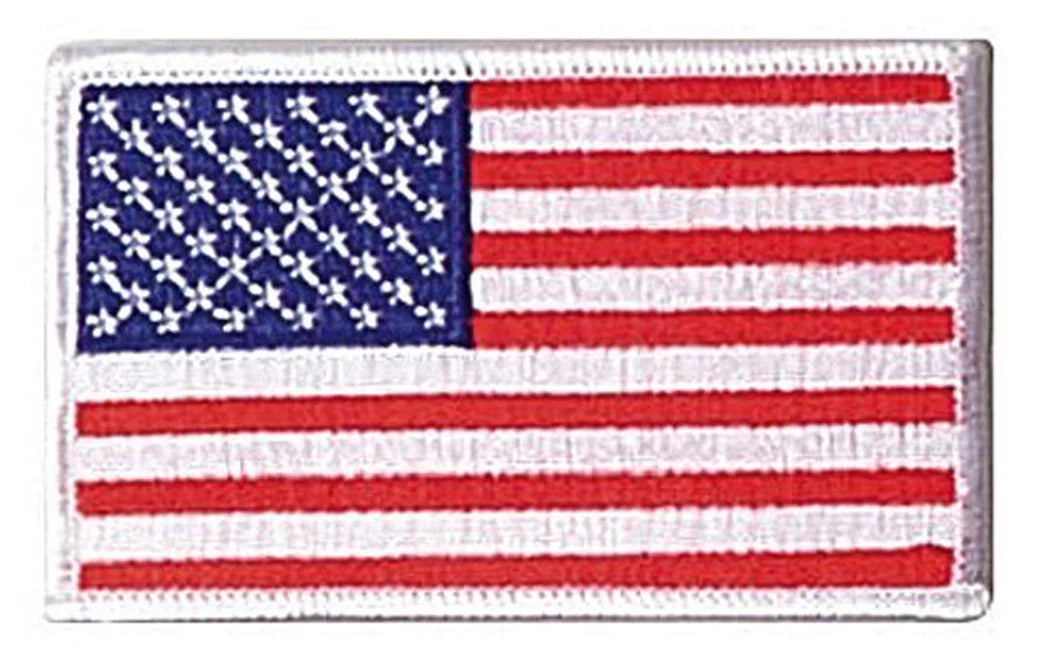 Iron on / Sew Embroidered us Flag Patch