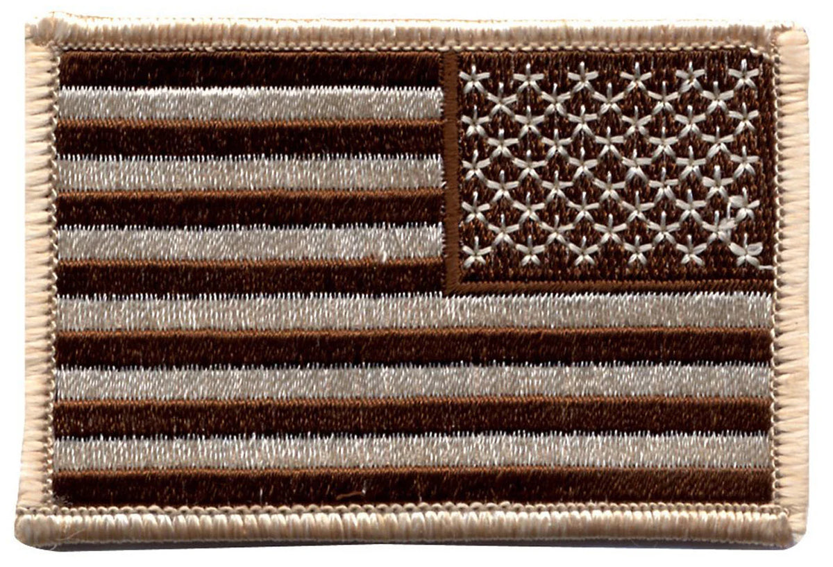 Iron on / Sew Embroidered us Flag Patch