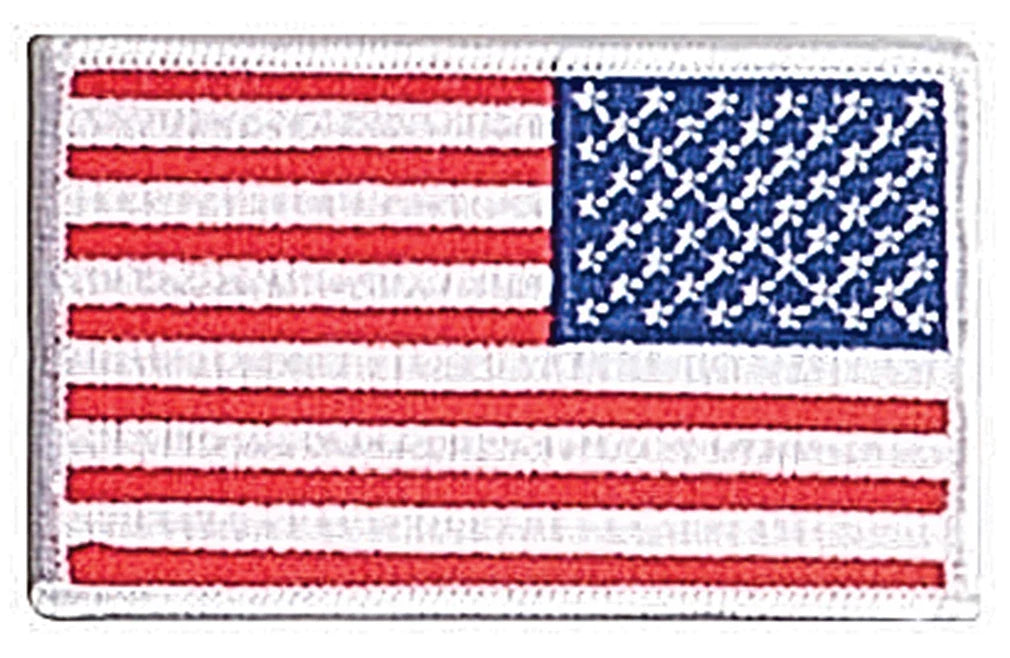 Iron on / Sew Embroidered us Flag Patch
