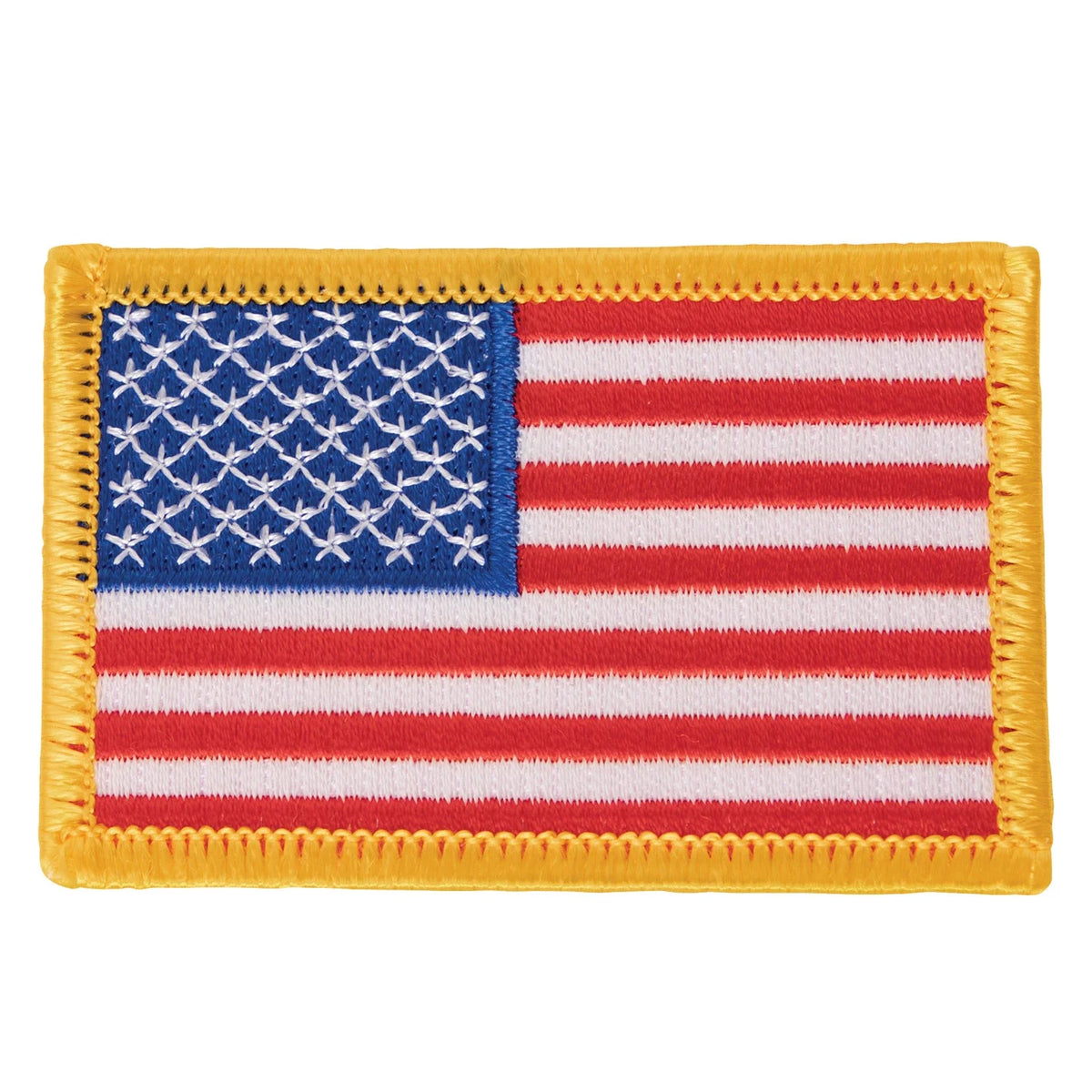 Iron on / Sew Embroidered us Flag Patch
