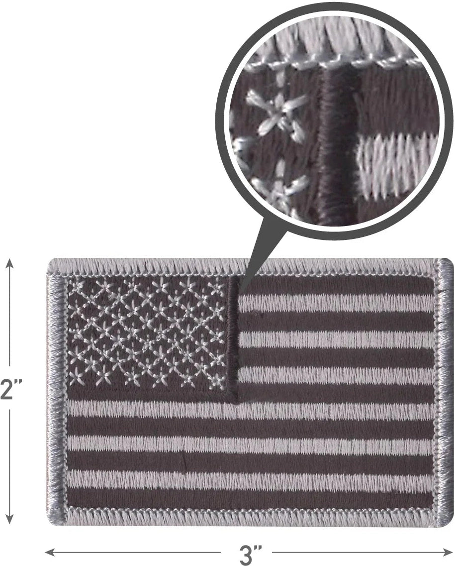 Iron on / Sew Embroidered us Flag Patch