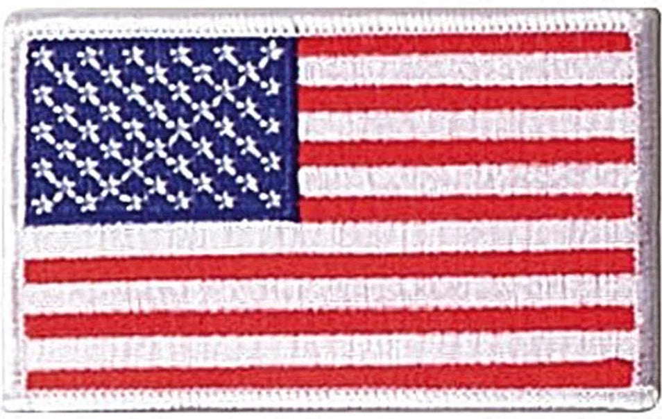 Iron on / Sew Embroidered us Flag Patch